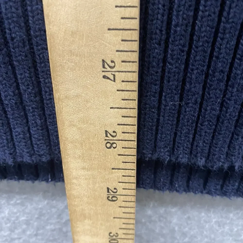 Polo Ralph Lauren Mens Large Navy 1/4 Zip Pullover Preppy Golf Luxury Sweater